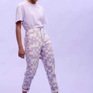 Lucy & Yak 34R Lilac/Purple Trousers
